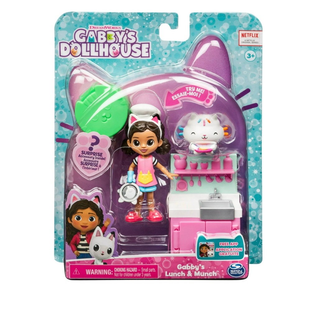 NIB Gabby’s Dollhouse: Gabby’s Lunch and Munch kitchen set